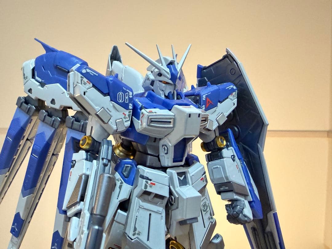 RG νガンダム　Hi-νガンダム チタニウム　サザビー コーティング　完成品