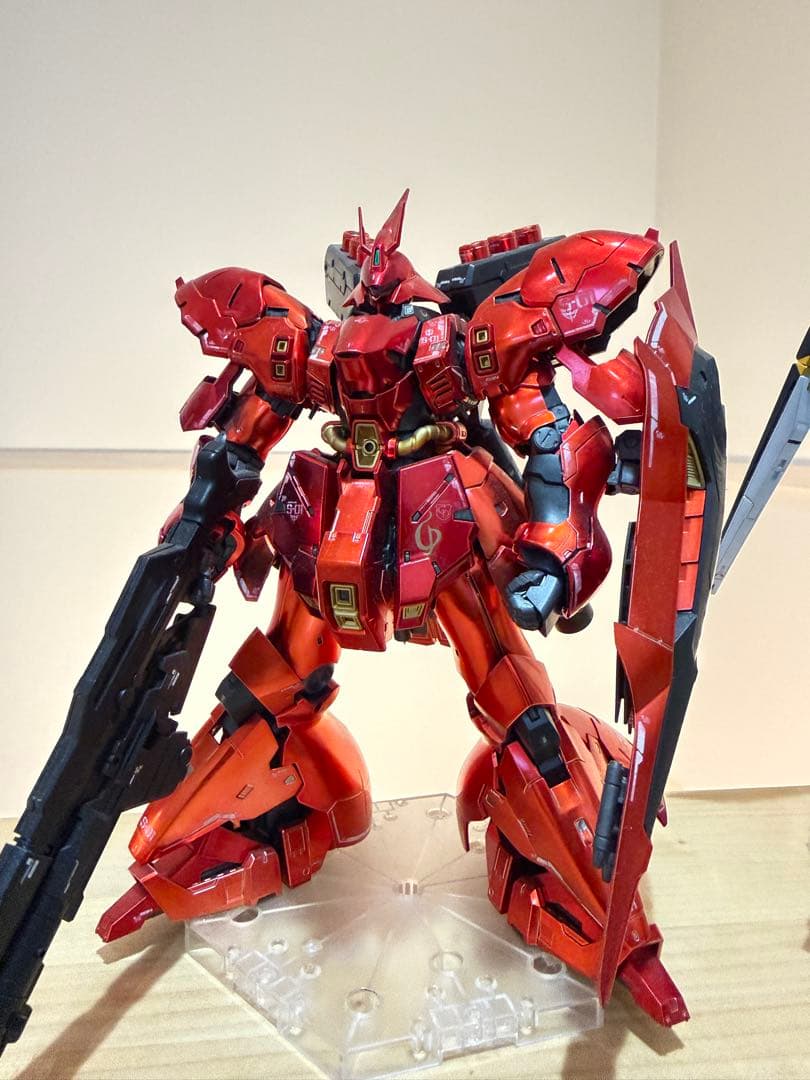 RG νガンダム　Hi-νガンダム チタニウム　サザビー コーティング　完成品