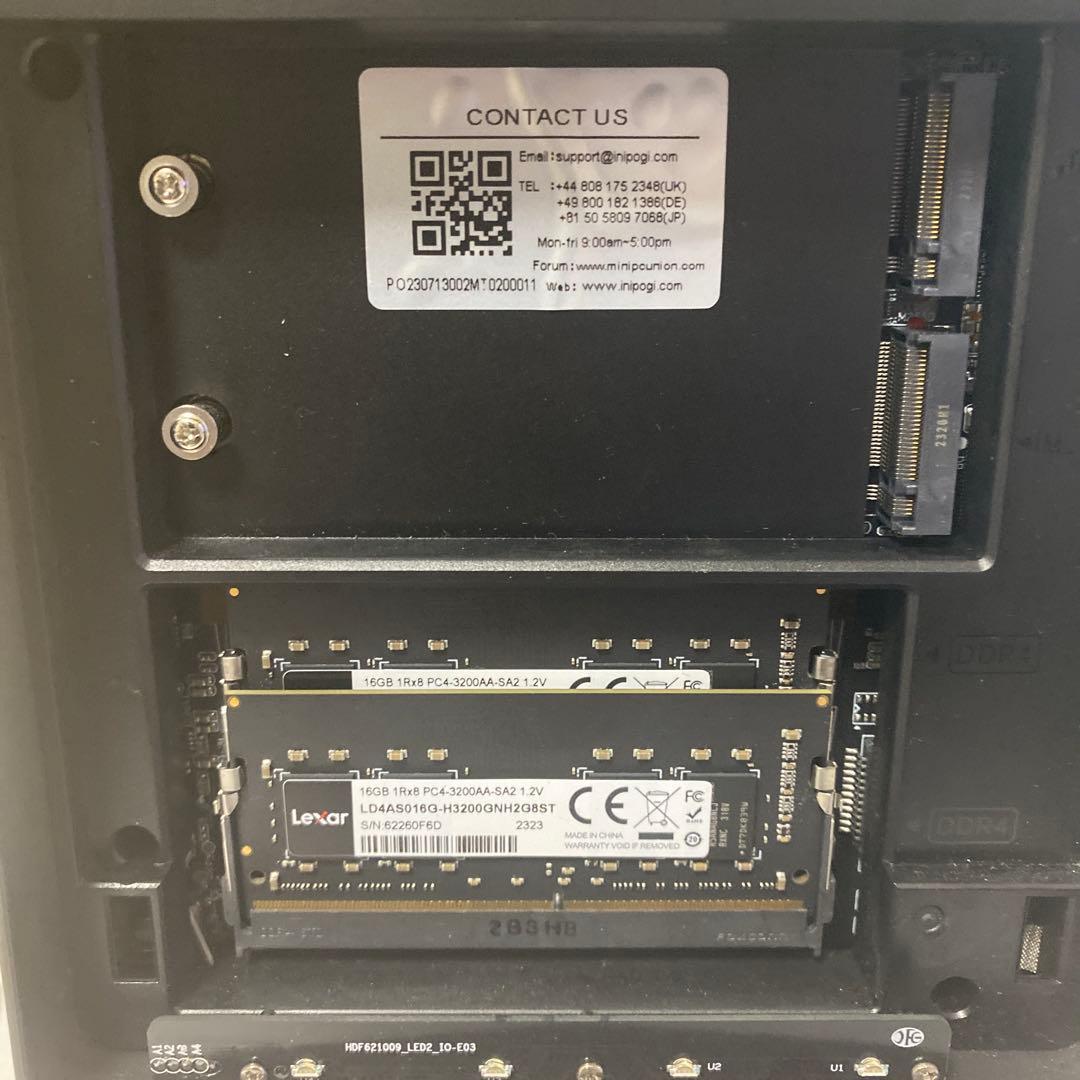 ジャンク品　NiPoGI AMR5Ryzen7 5800uメモリ32gbミニpc