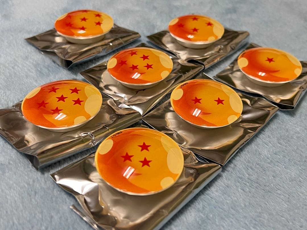 ドラゴンボールストア　ガラスマグネット　全７種コンプリートセット　一星球　四星球