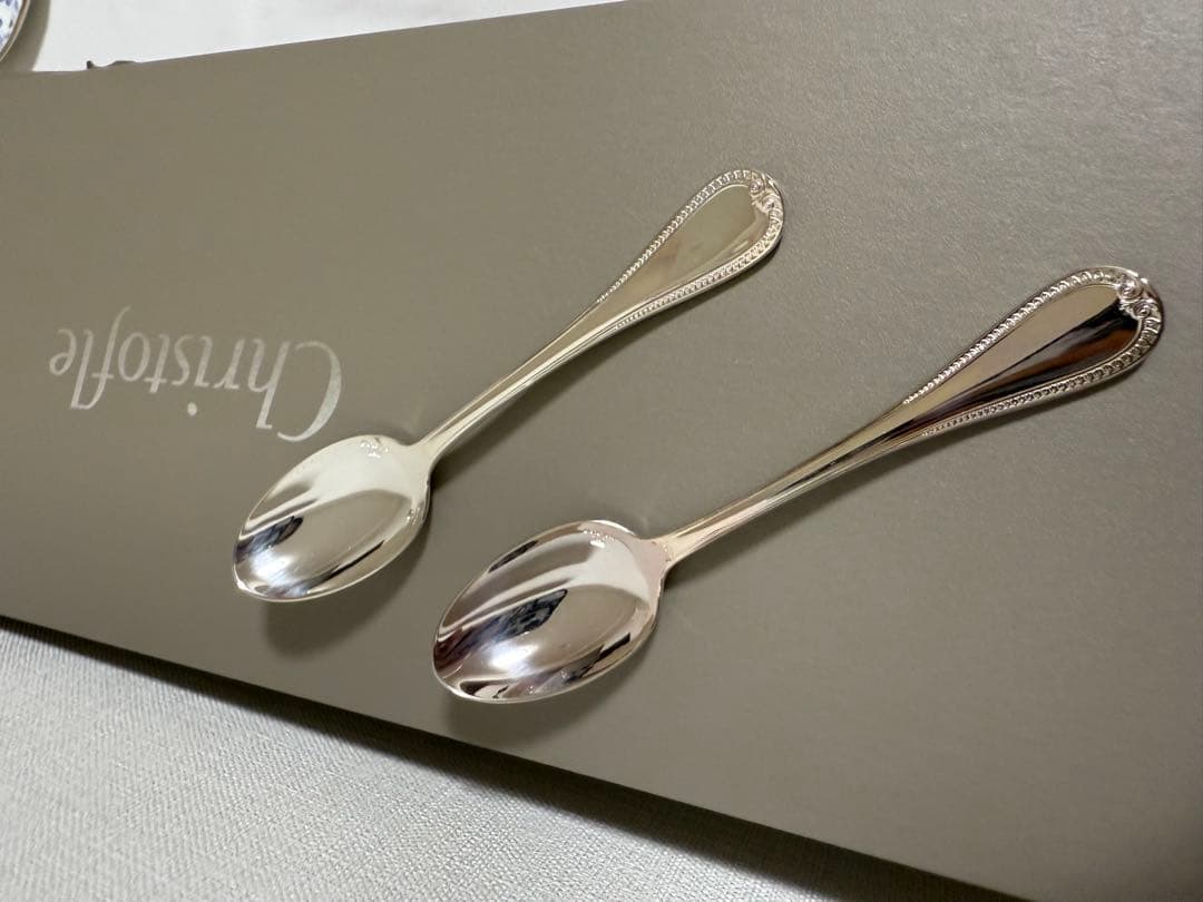 Christofle クリストフル　マルメゾン　コーヒースプーン 2本セット