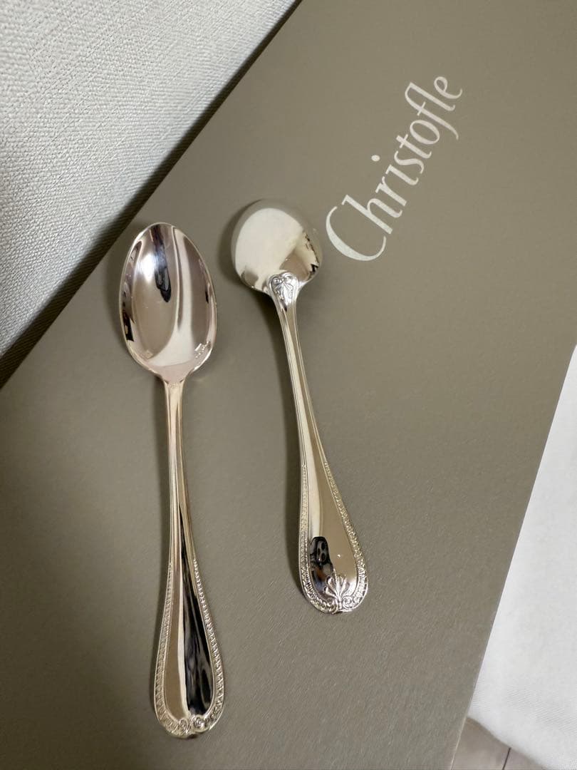 Christofle クリストフル　マルメゾン　コーヒースプーン 2本セット