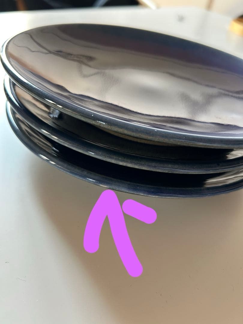 出西窯(Bshop購入)平皿　約21cm 3枚セット