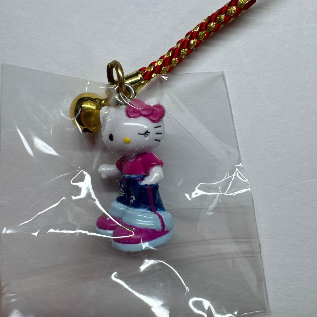 ご当地キティ ストラップ 岡山限定 デニム