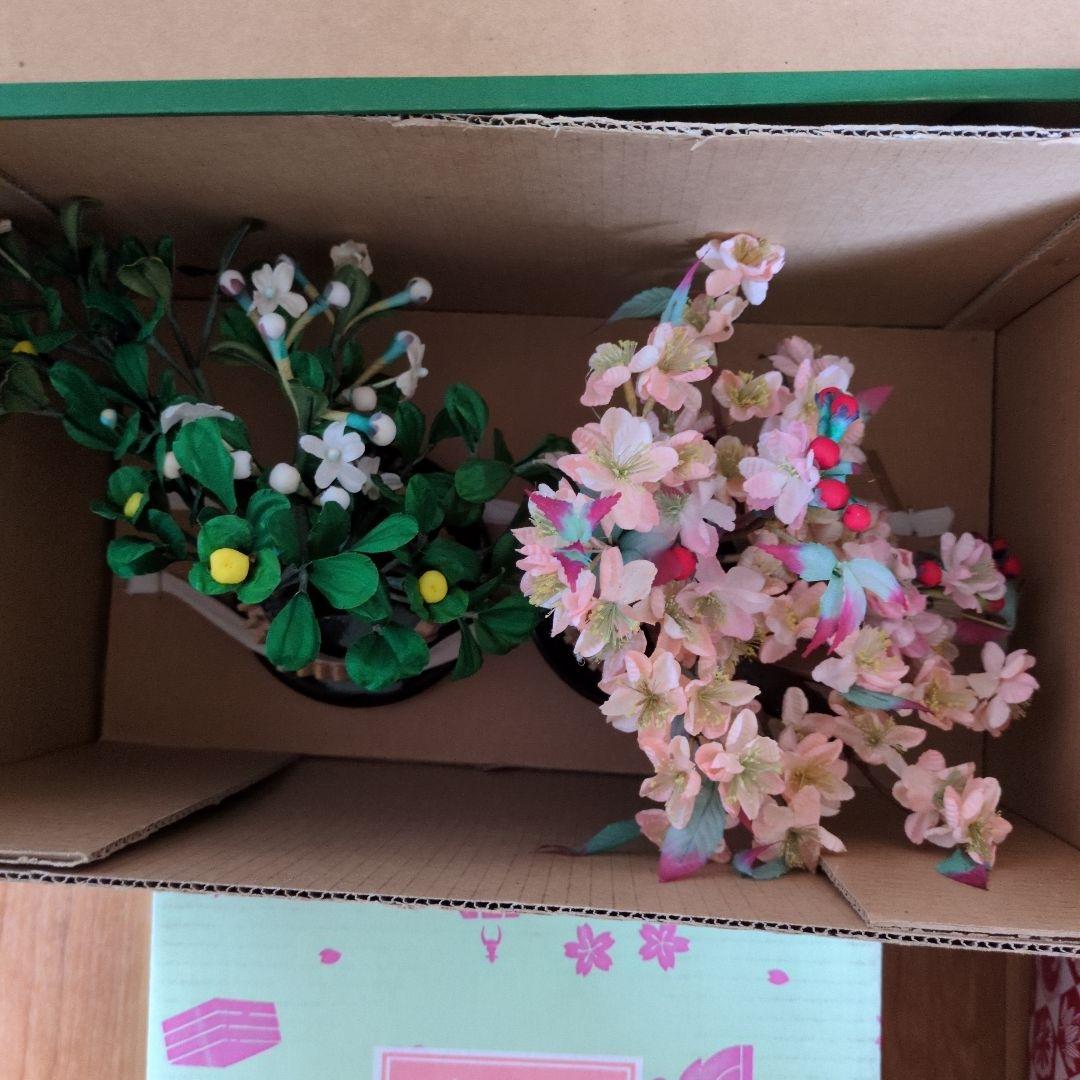 (1)雛人形５人飾り木製塗お飾りセット　セット価格11000円大幅値下げ