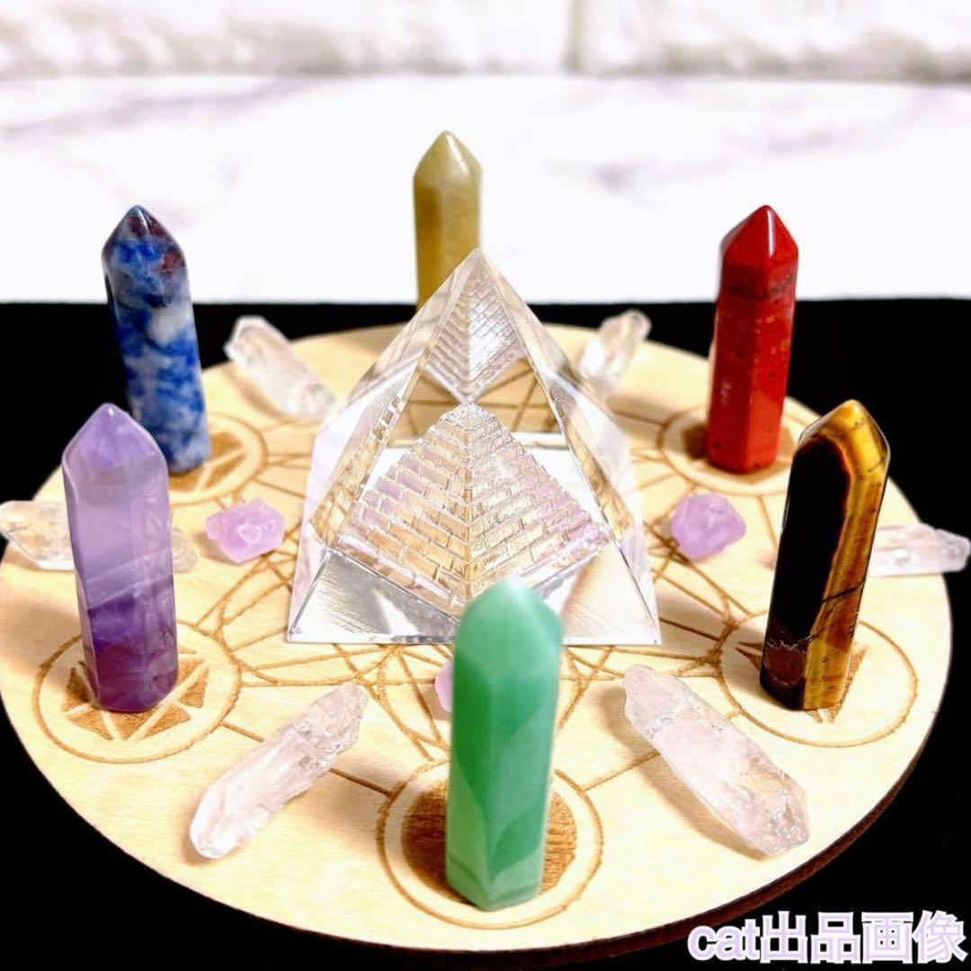 天然石 六角柱 ナチュラルクリスタルタワーギフトBOX パワーストーン