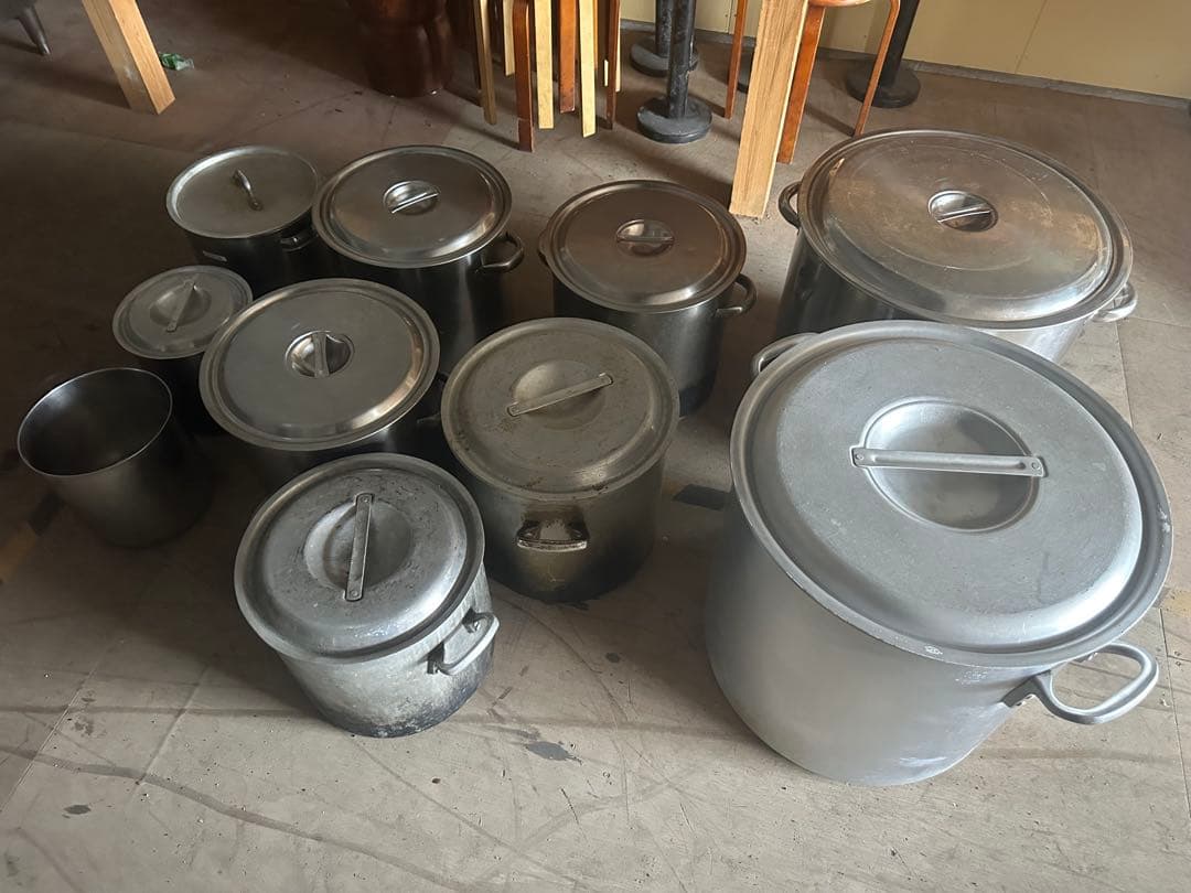 Shin-ai様　赤枠のみ専用　お得！寸胴鍋セット 10個　ラーメン、飲食開業