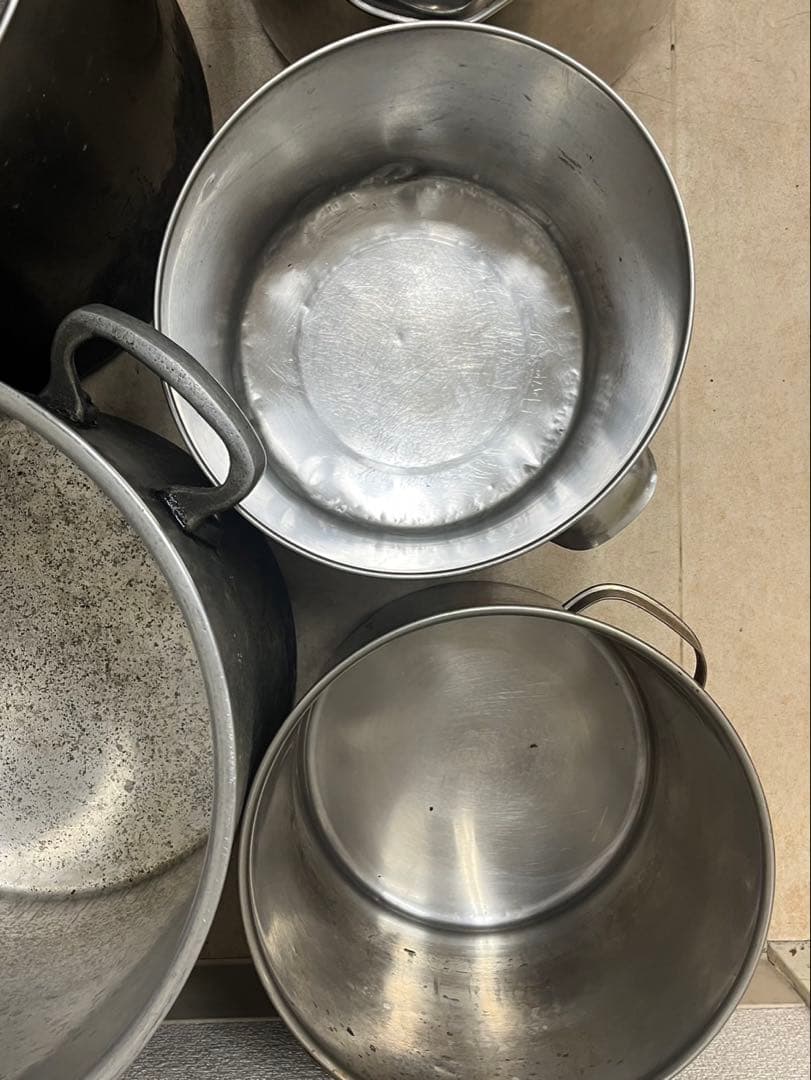 Shin-ai様　赤枠のみ専用　お得！寸胴鍋セット 10個　ラーメン、飲食開業