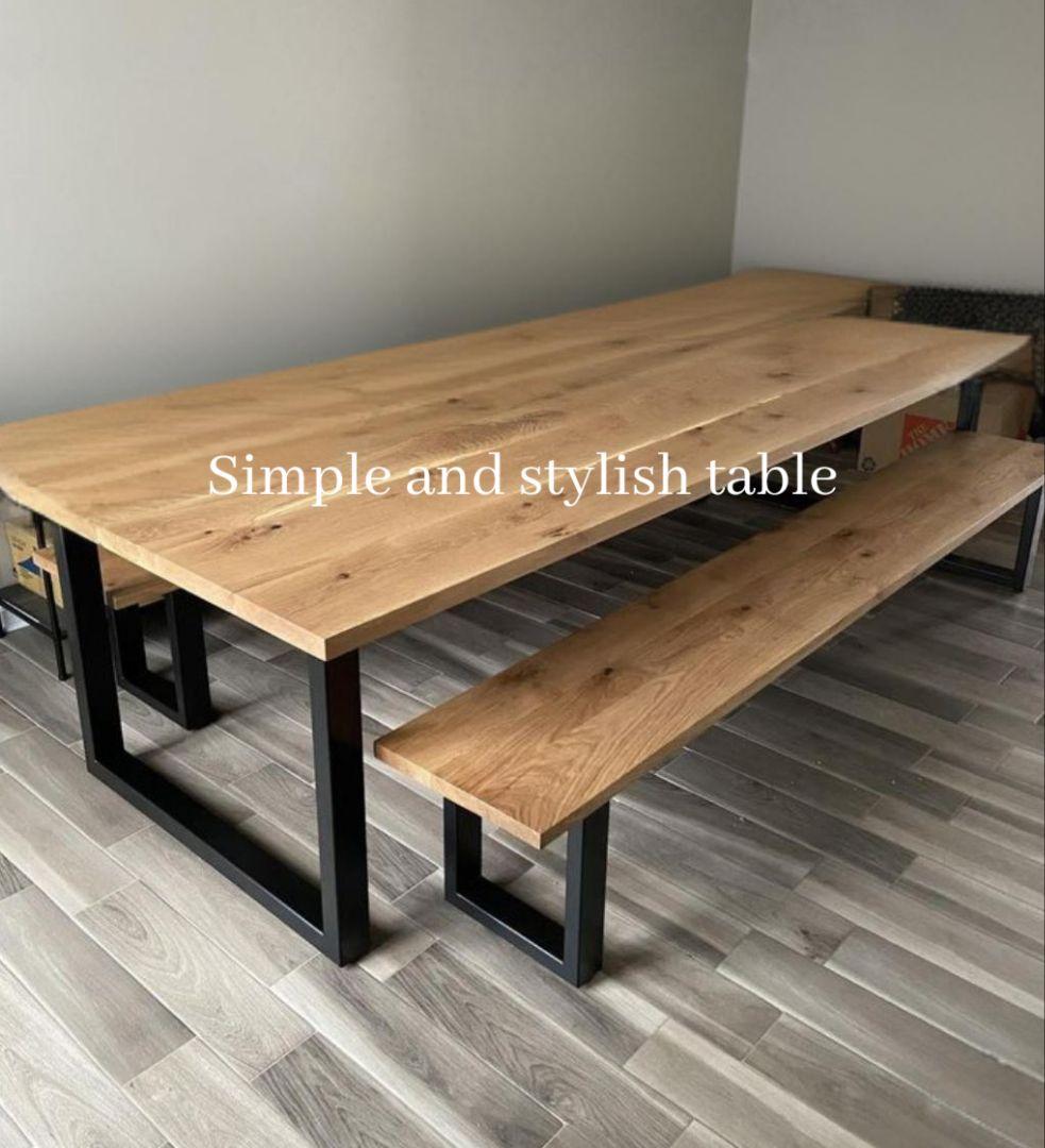 無垢板材磨き仕上げテーブル 天板 ダイニング テーブル サイドテーブル