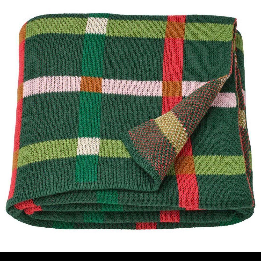 新品　 IKEA ヴィンテルフィント ブランケット マルチカラー クリスマス