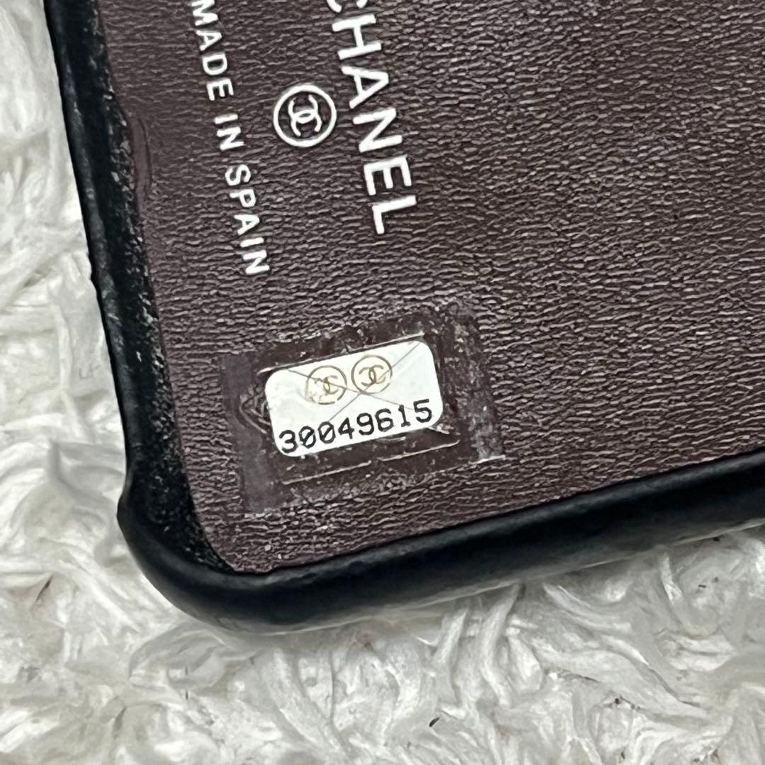 状態良好✨CHANEL iPhone 11 ケース　キャビアスキン 黒　ココ
