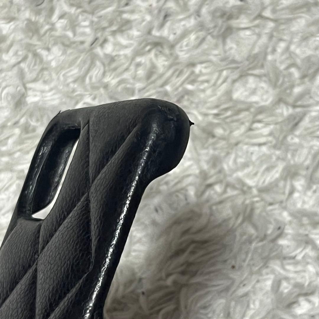 状態良好✨CHANEL iPhone 11 ケース　キャビアスキン 黒　ココ