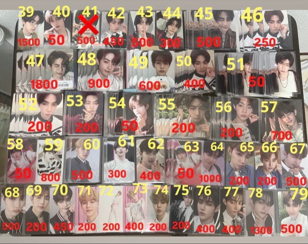 zerobaseone zb1 ゼベワン　トレカ　特典　封入物　まとめ売り