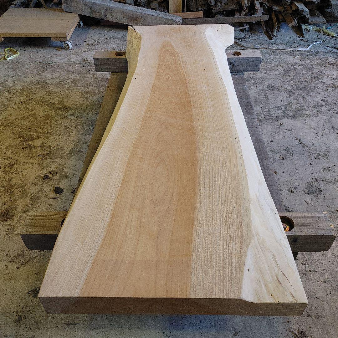 送料込み　一枚板　ケヤキ　欅　無垢材　天板　テーブル　カウンターDIY　番号62