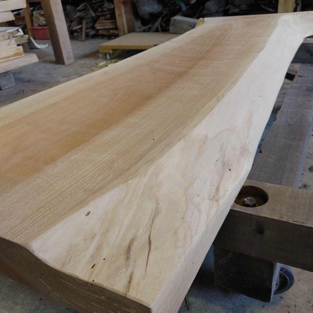 送料込み　一枚板　ケヤキ　欅　無垢材　天板　テーブル　カウンターDIY　番号62