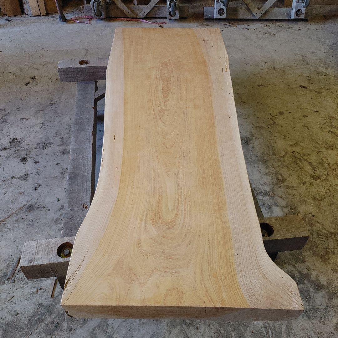 送料込み　一枚板　ケヤキ　欅　無垢材　天板　テーブル　カウンターDIY　番号62