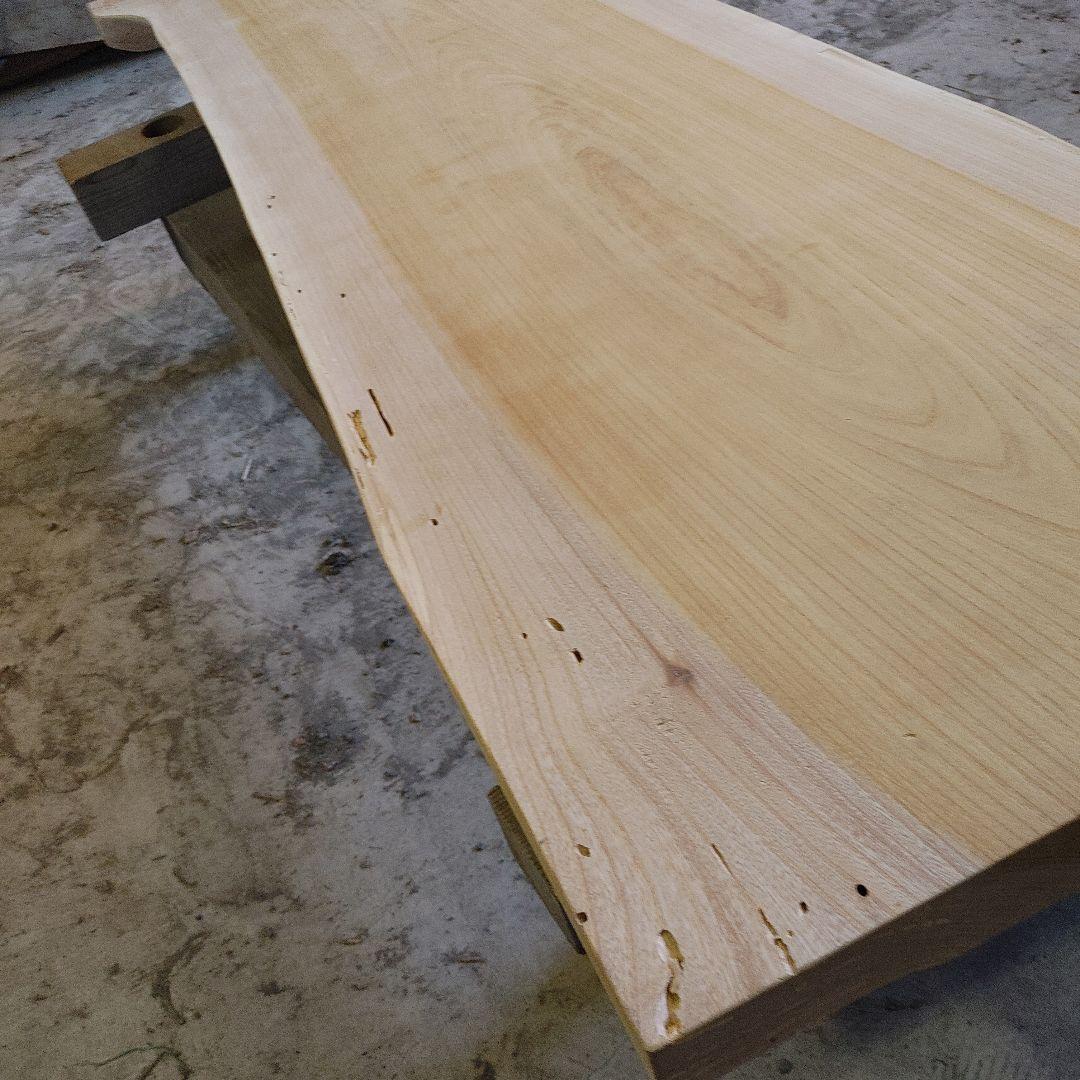 送料込み　一枚板　ケヤキ　欅　無垢材　天板　テーブル　カウンターDIY　番号62