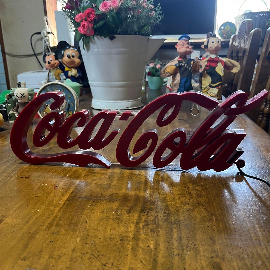コカコーラ 「ミニ レタリング LEDサイン」 インテリア照明 看板 アメリカン