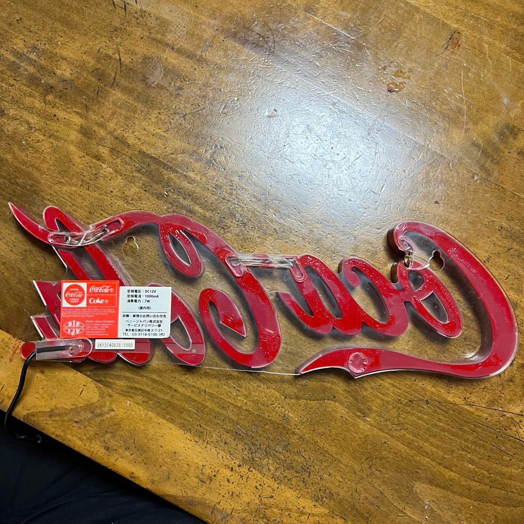 コカコーラ 「ミニ レタリング LEDサイン」 インテリア照明 看板 アメリカン