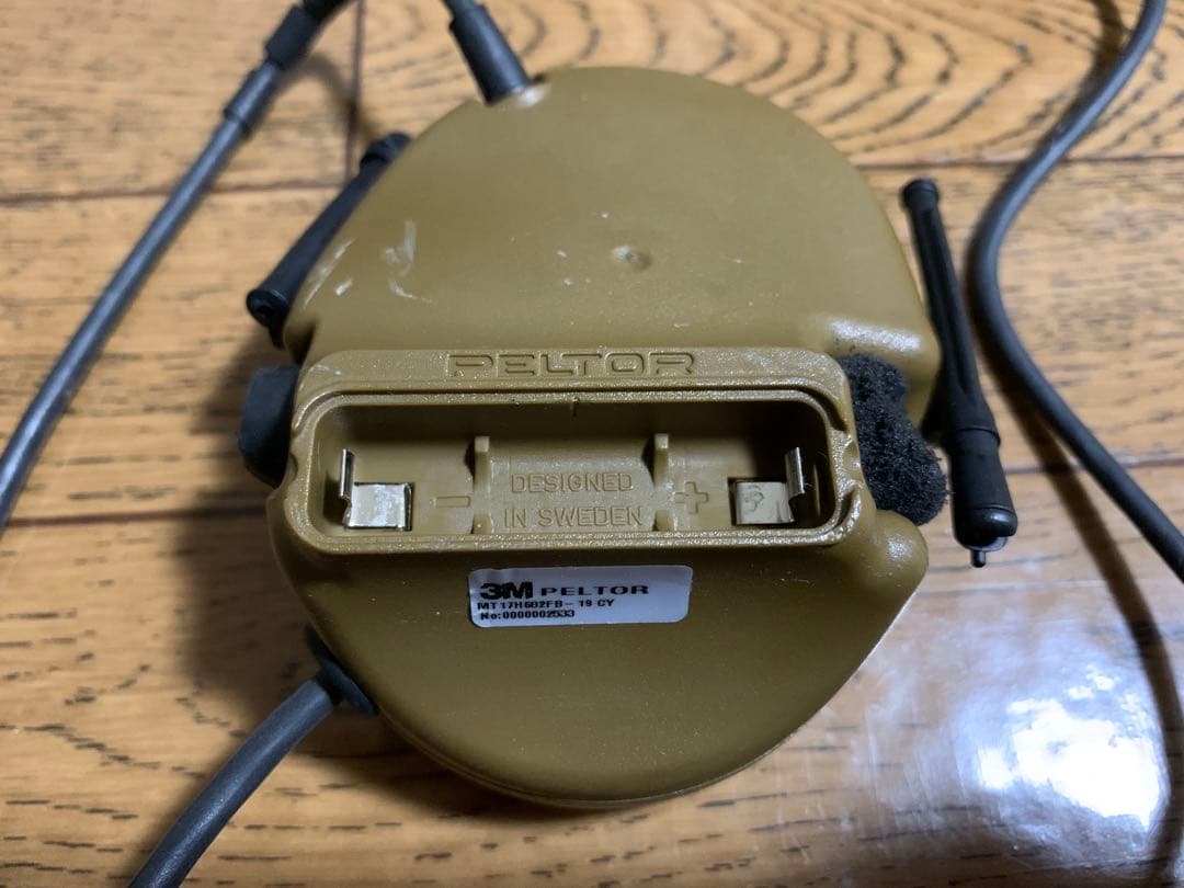 米軍放出品3M peltor comtac3 dual coyote 難あり