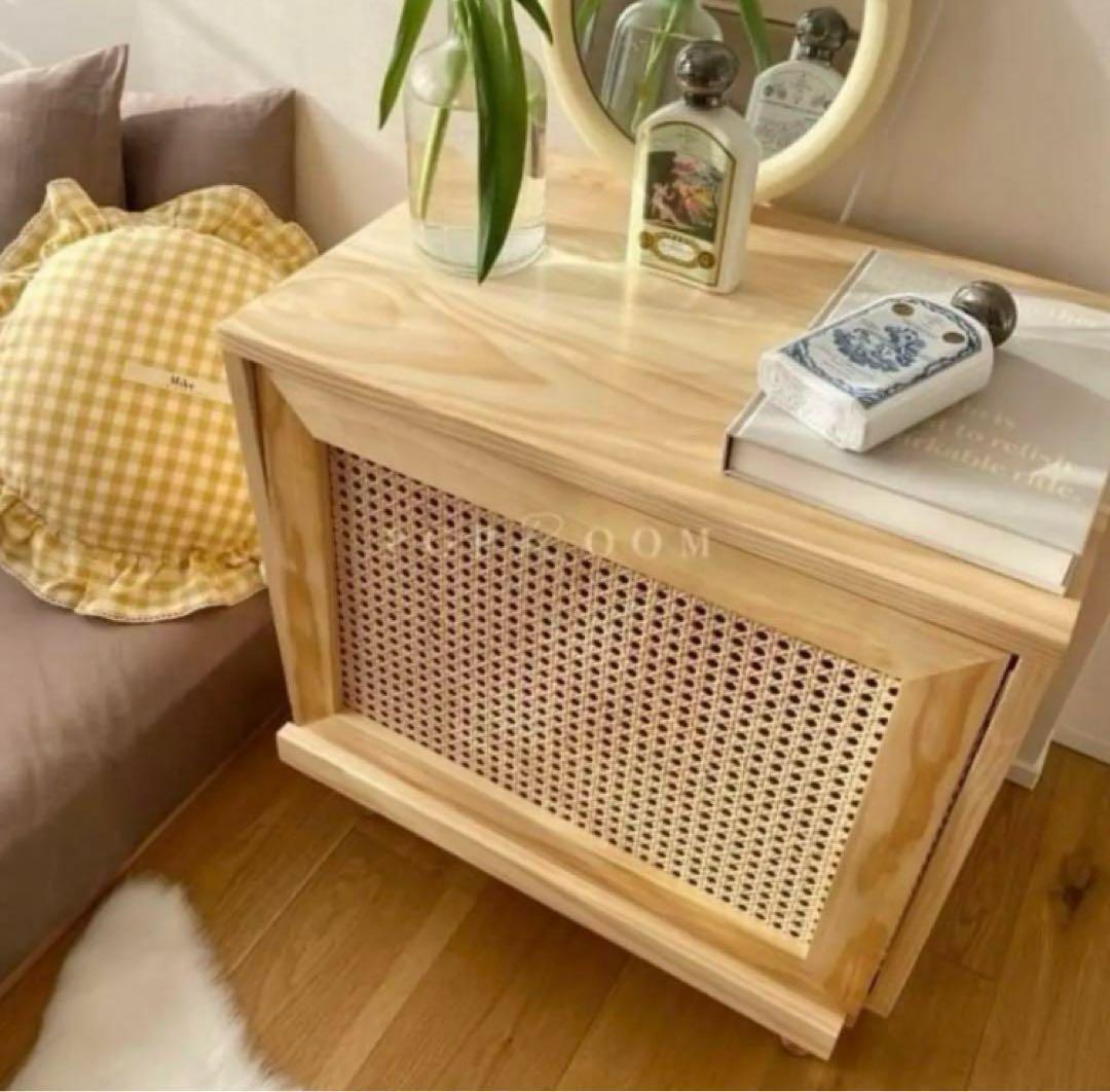 poproom ラタン 韓国　ラタン　キャビネット