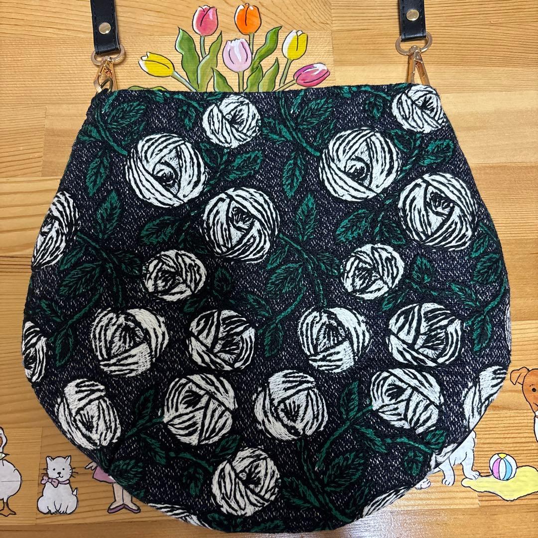 ミナペルホネン生地 パッチワーク ショルダーバック