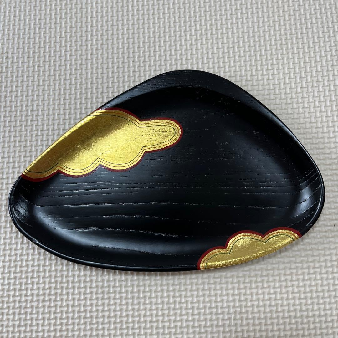 象彦　源氏雲　蛤形菓子盆　黒色朱色2枚1組　2箱
