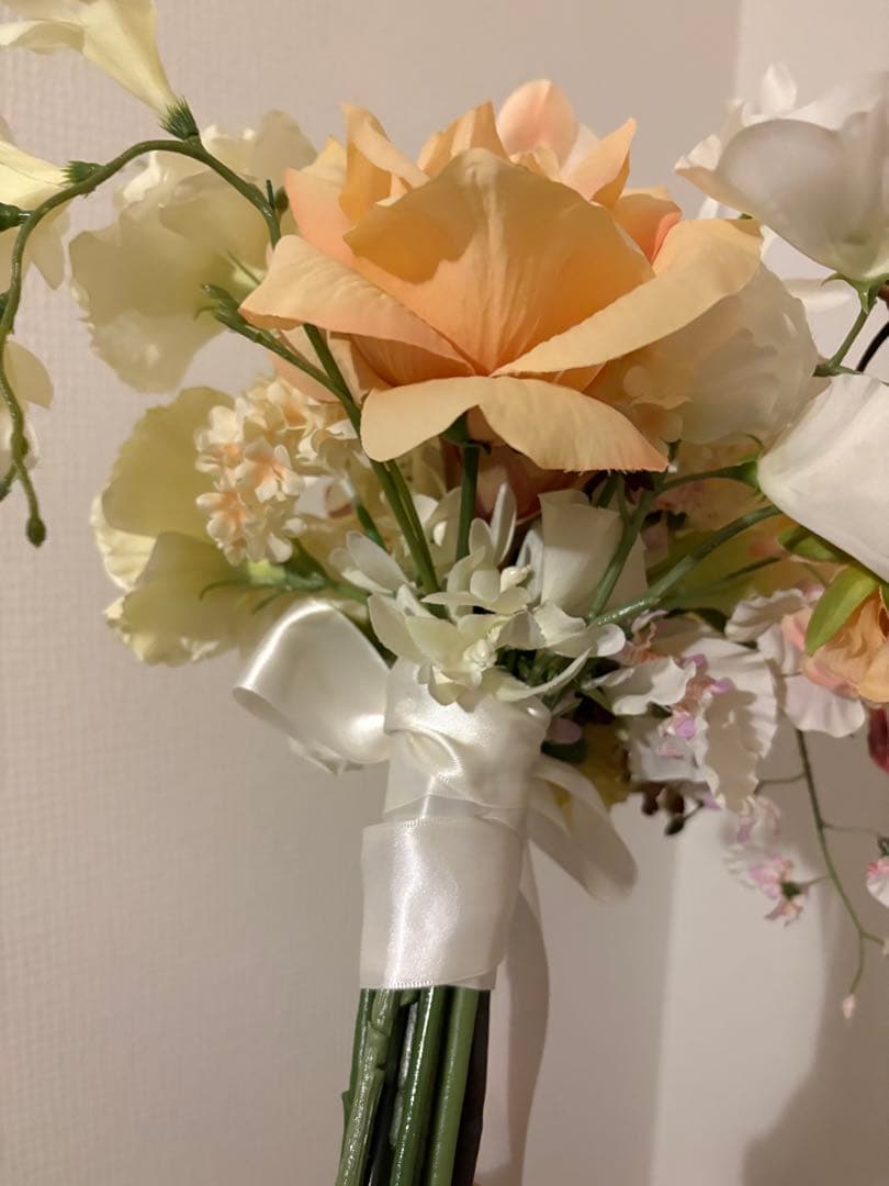 ブーケ　アーティフィシャルフラワー　花束　ブートニア付