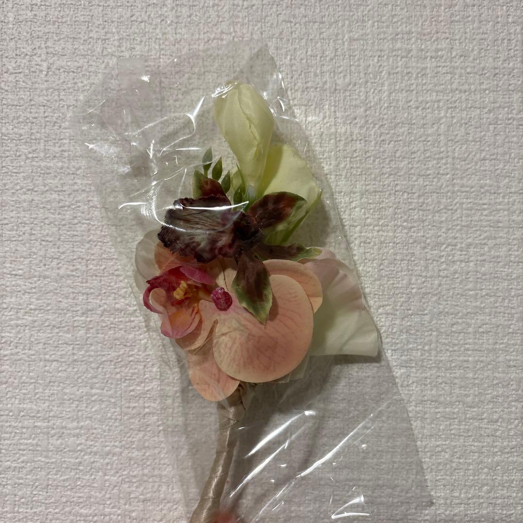 ブーケ　アーティフィシャルフラワー　花束　ブートニア付