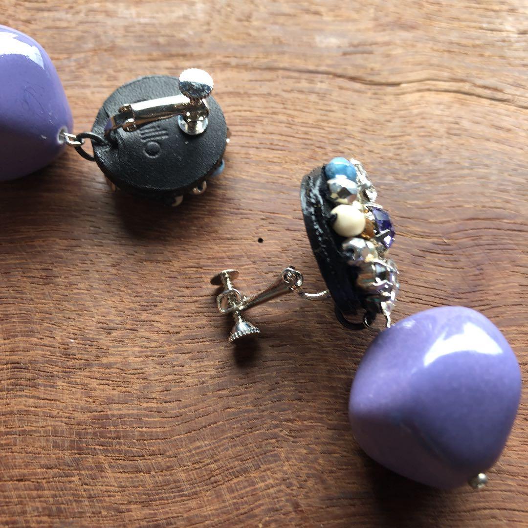 ピアス パール イヤリング　ビジュー　ロング