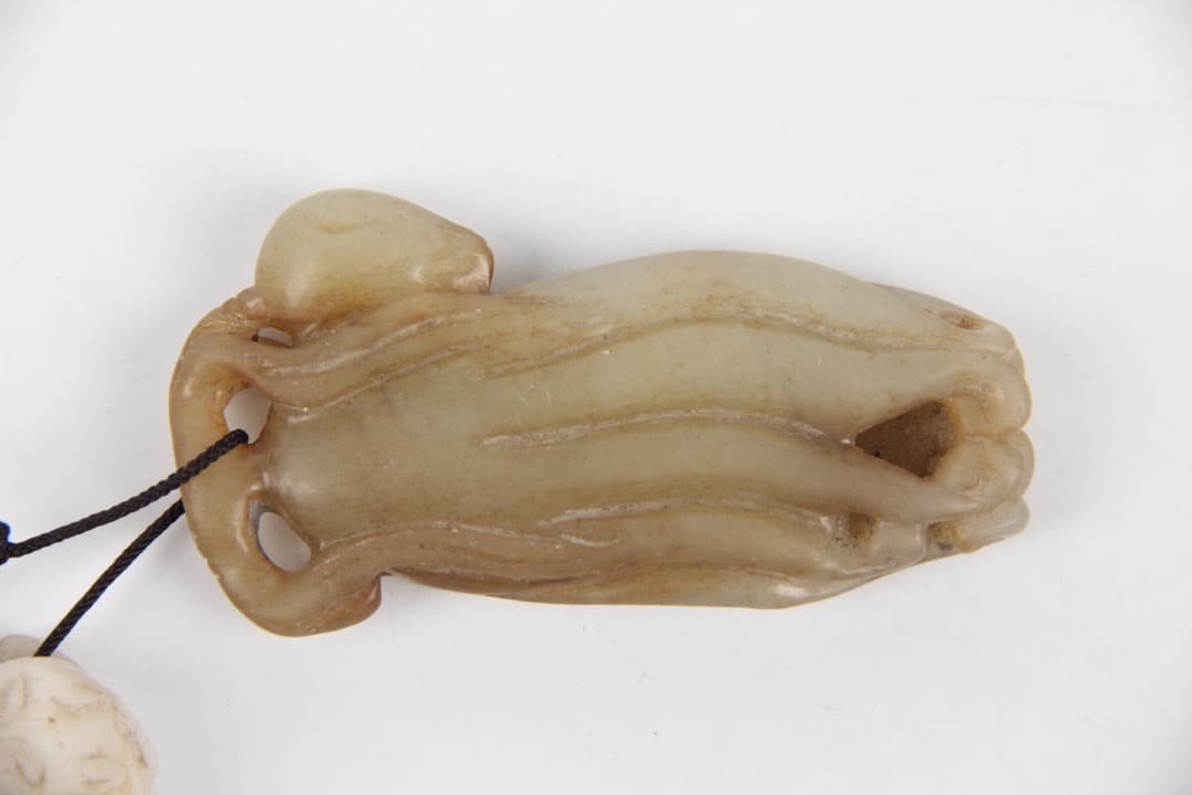 中国美術 玉彫 小挂件 4点セット 飾り物 装飾玉 まとめて ENM23-9