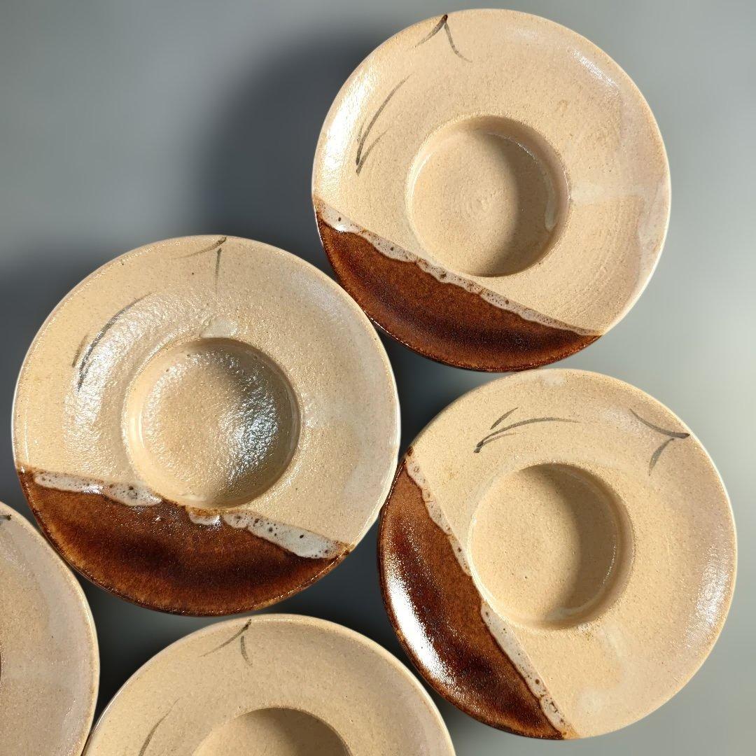 A1365-5/妙寛/掛け分け茶閉式茶碗6客/共箱/蓋茶碗/向付/蓋物/懐石道具