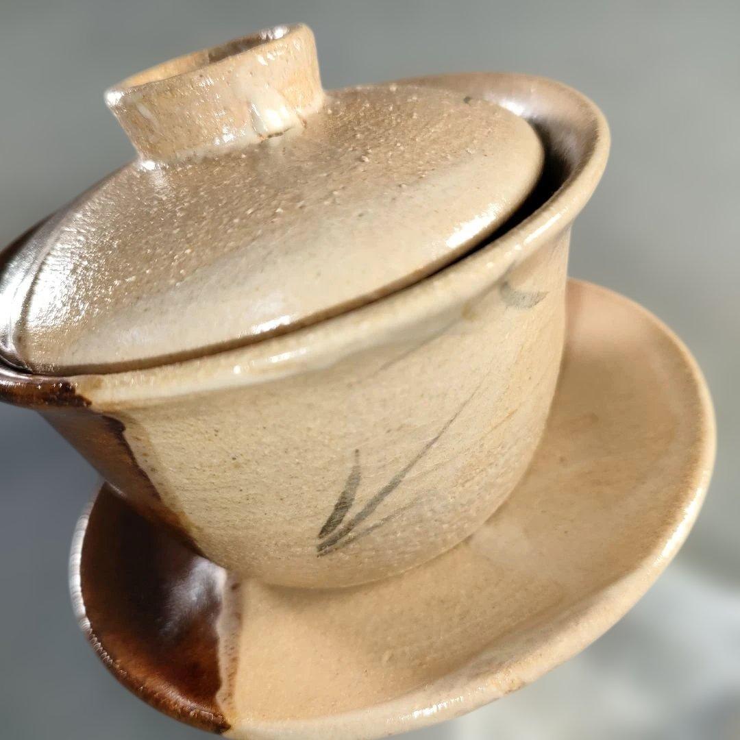 A1365-5/妙寛/掛け分け茶閉式茶碗6客/共箱/蓋茶碗/向付/蓋物/懐石道具