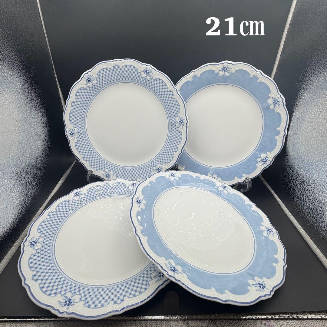 フッチェンロイター エステール ブルー デザートプレート 4枚セット