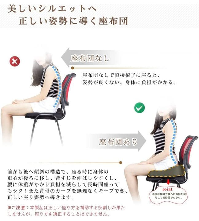 【新品未使用】【長時間座る方にオススメの座布団です】