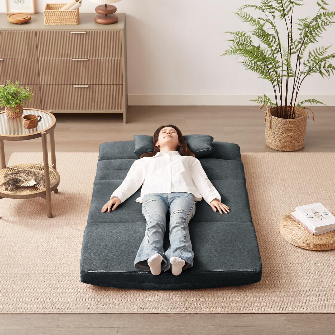 折りたたみ ソファベッド 座椅子 幅103cm 2人掛け ソファ リクライニング