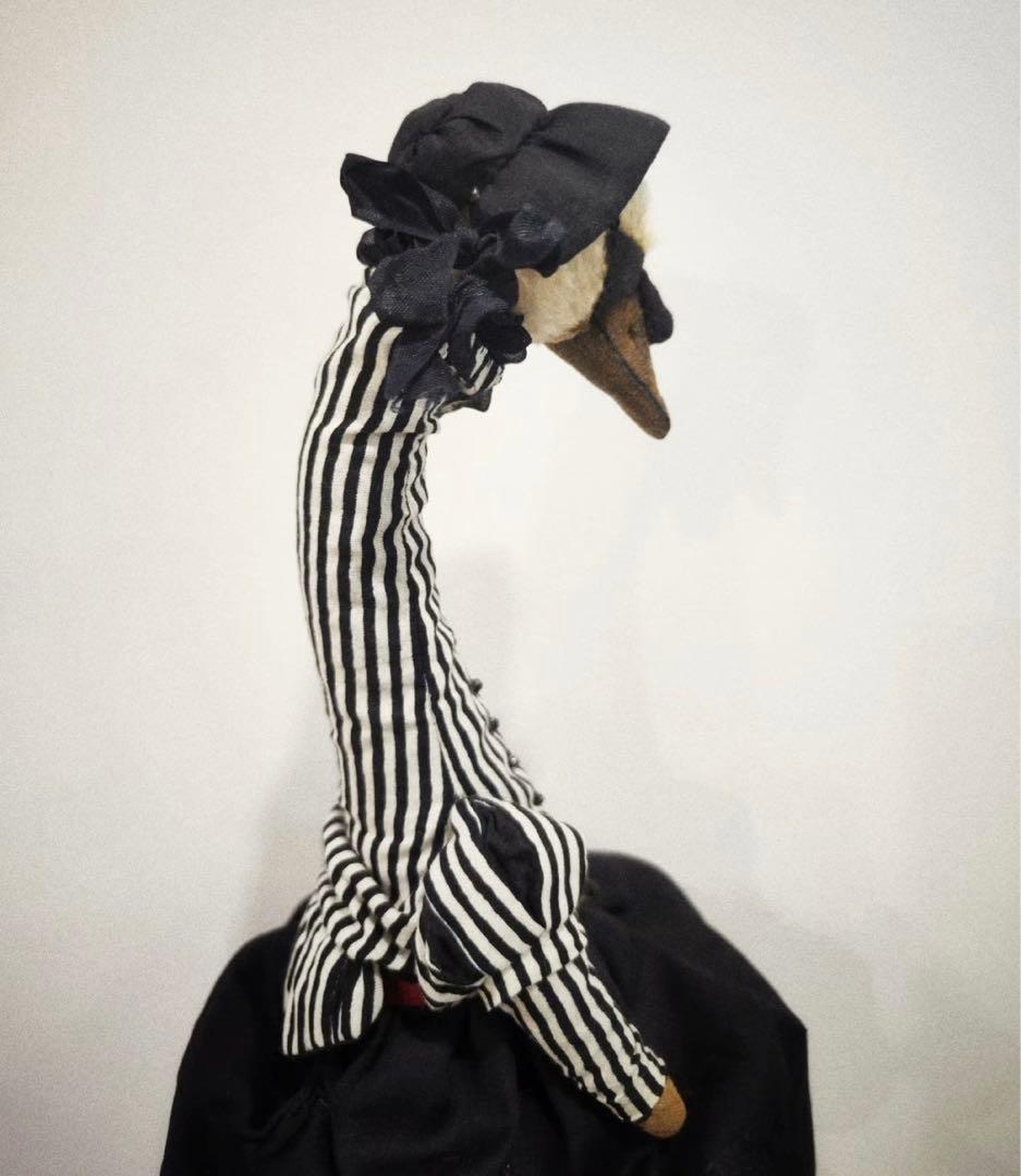 貴婦人白鳥 スワン アーティストベア 海外作家様 ハンドメイド ぬいぐるみ