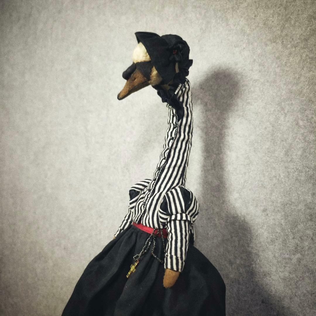 貴婦人白鳥 スワン アーティストベア 海外作家様 ハンドメイド ぬいぐるみ