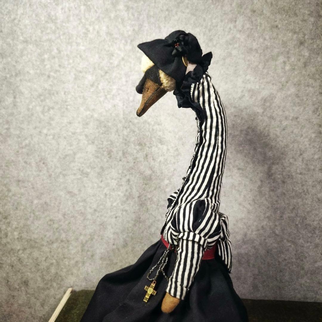 貴婦人白鳥 スワン アーティストベア 海外作家様 ハンドメイド ぬいぐるみ