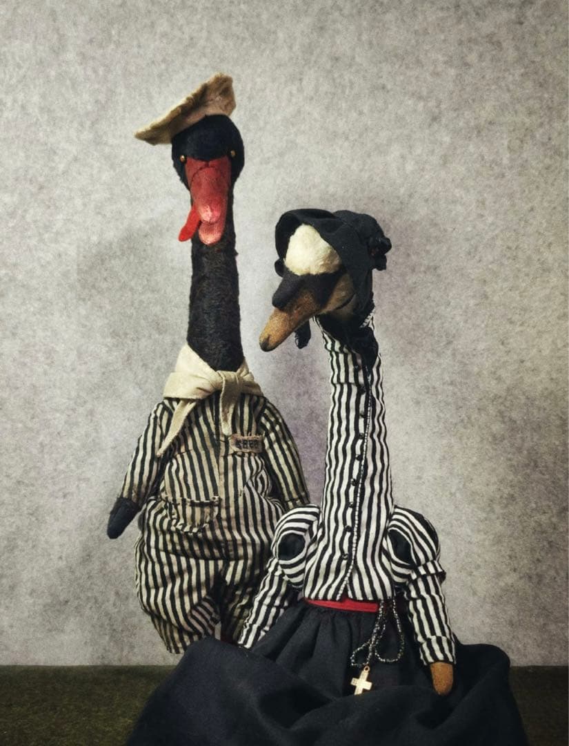 貴婦人白鳥 スワン アーティストベア 海外作家様 ハンドメイド ぬいぐるみ