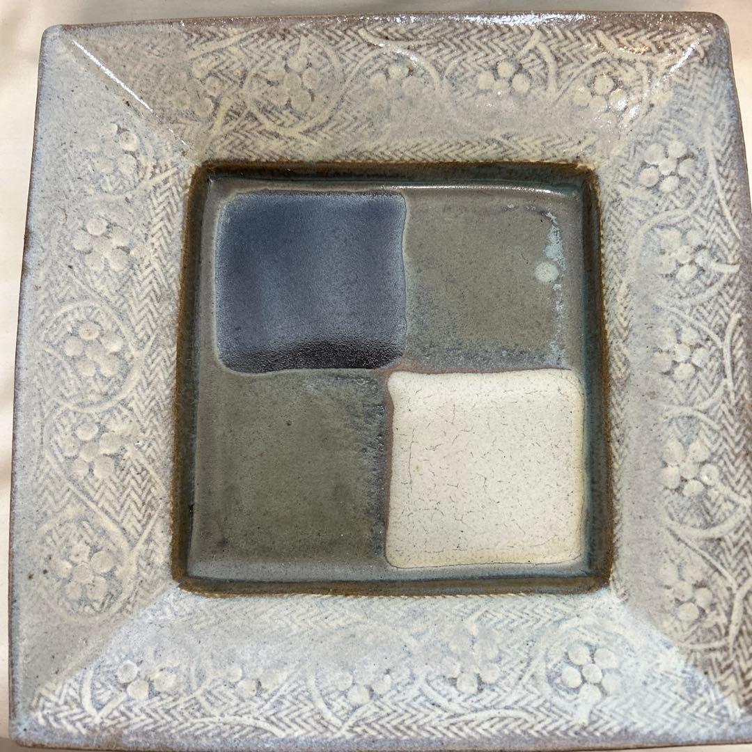 ◉本日限定◉島岡達三　象嵌　角皿　共箱付き