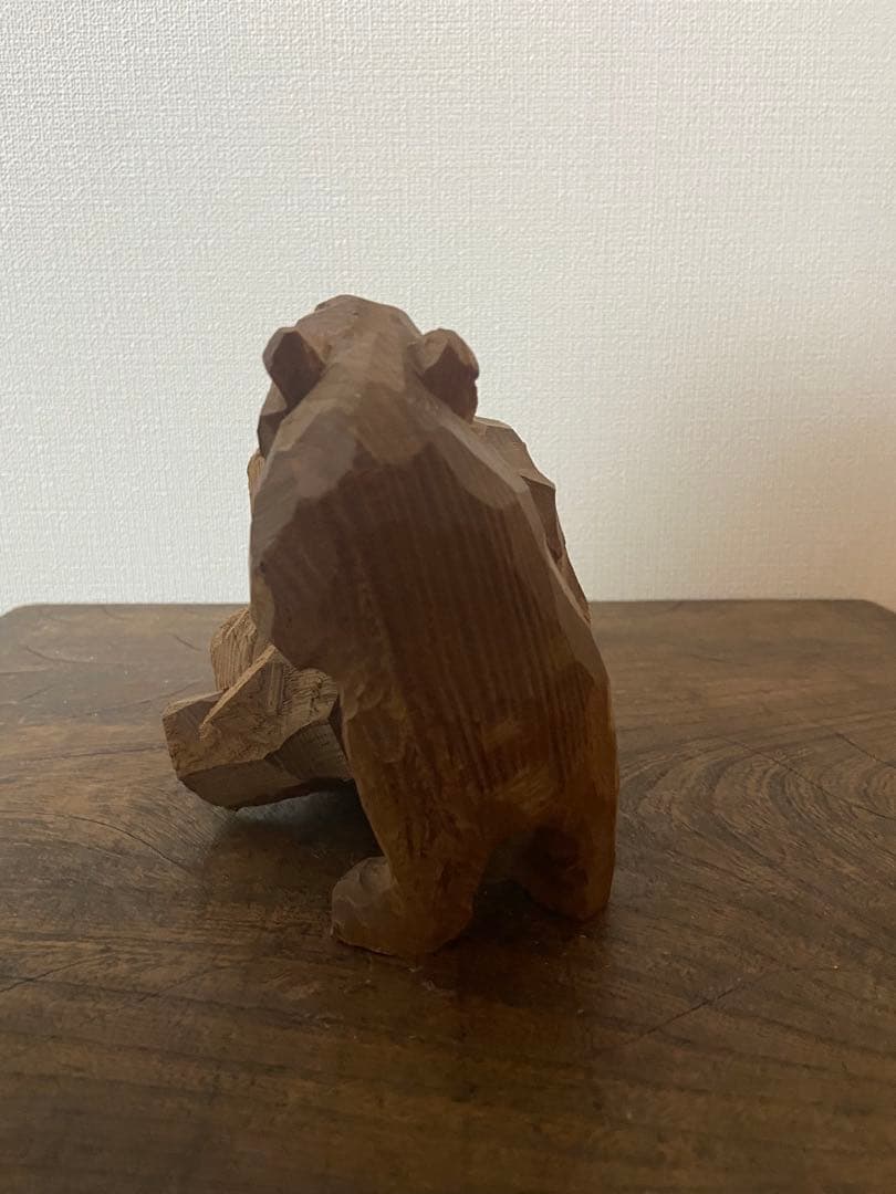 佐藤憲治 憲ちゃん熊 2体セット エンジュ親子熊 寄り添い熊 903会｜希少作