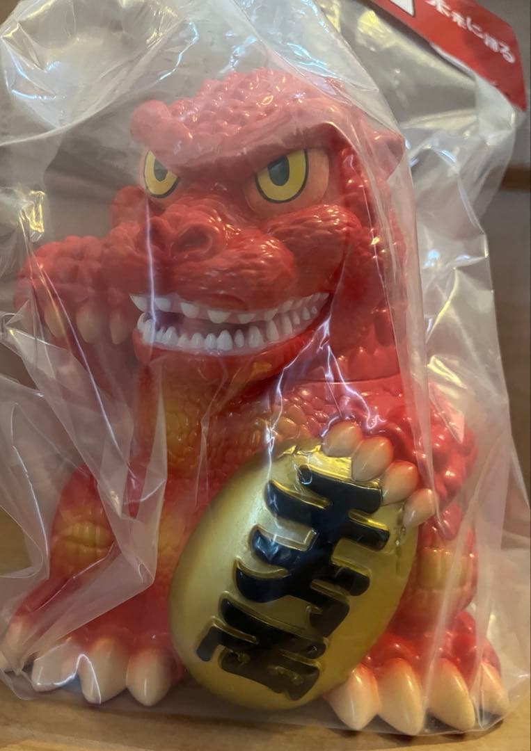 未来に帰る 招きゴジラ フィギュア 赤