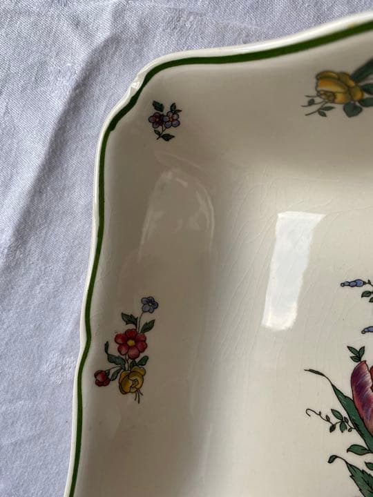 Villeroy boch ヴィンテージ　チューリップ　サラダボウル　四角