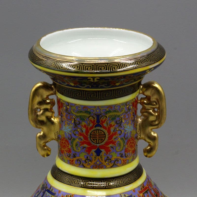 大清雍正琺瑯彩花鳥紋蒔金瓶磁器王 景徳鎮 陶磁器 装飾品 現代工芸品美術品 置物