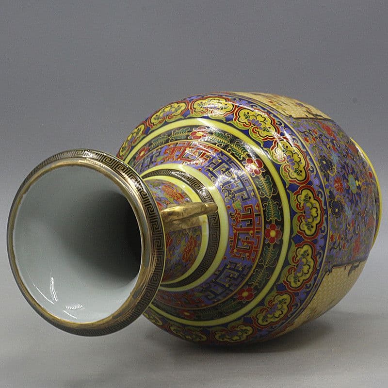 大清雍正琺瑯彩花鳥紋蒔金瓶磁器王 景徳鎮 陶磁器 装飾品 現代工芸品美術品 置物