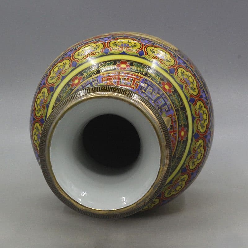 大清雍正琺瑯彩花鳥紋蒔金瓶磁器王 景徳鎮 陶磁器 装飾品 現代工芸品美術品 置物