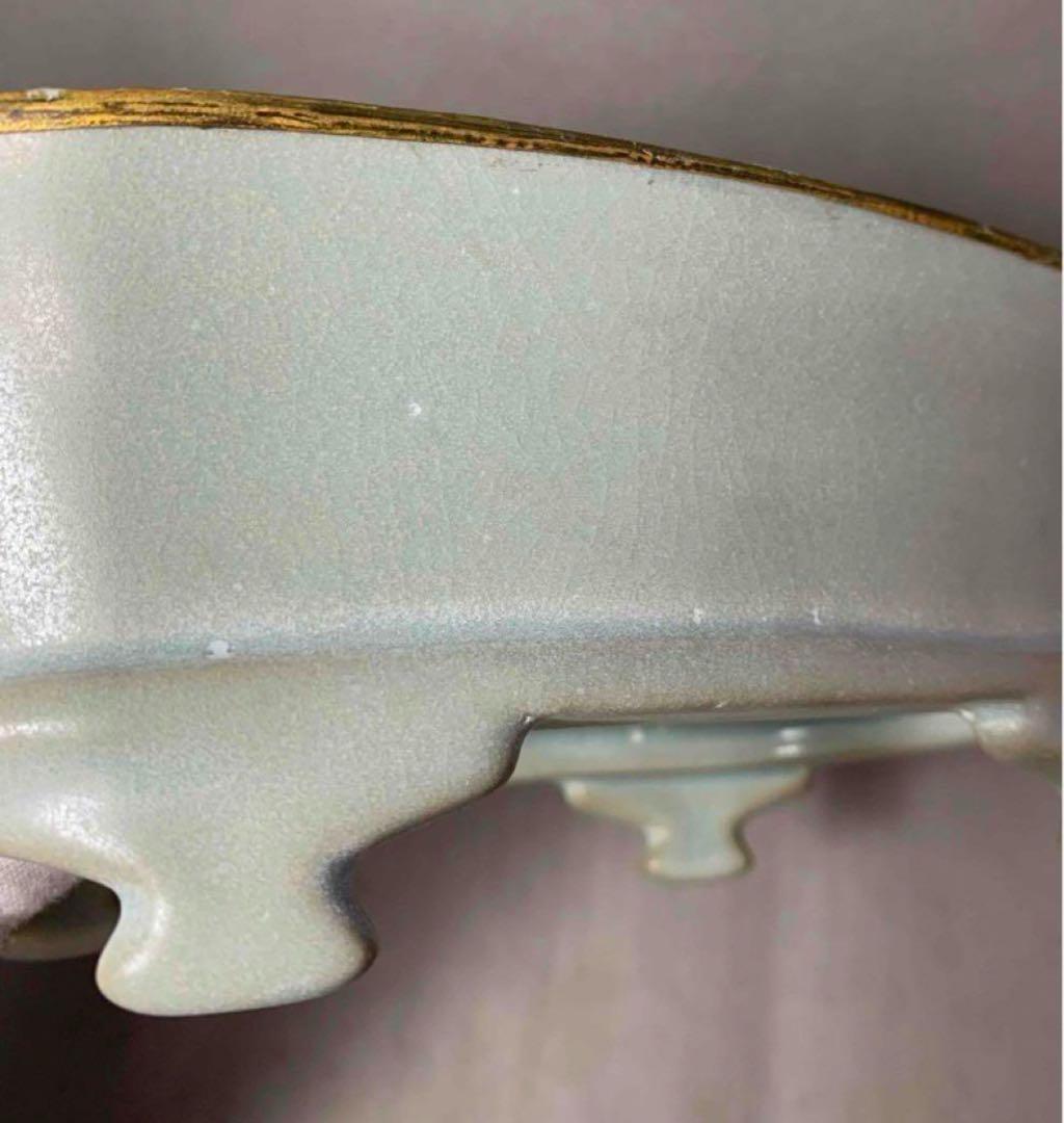 中国 足付器（水仙盆）