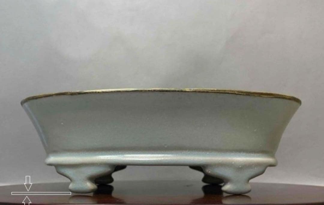 中国 足付器（水仙盆）