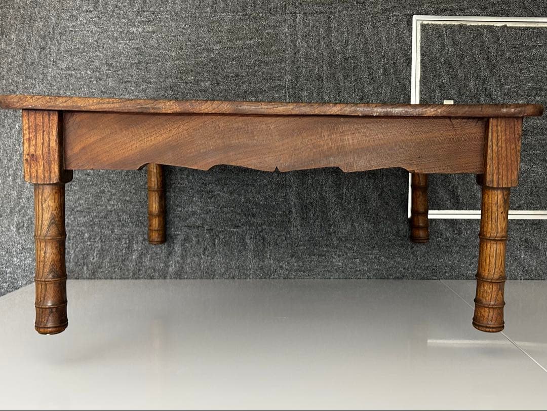 アンティーク　総欅　テーブル　座卓　ちゃぶ台